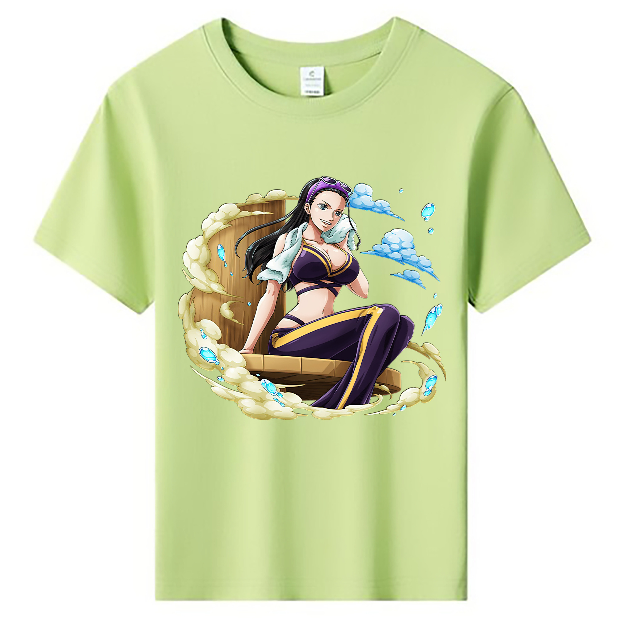 ワンピース ニコ・ロビン ONE PIECE Nico Robin 綿100％キッズTシャツ（フロントプリント）